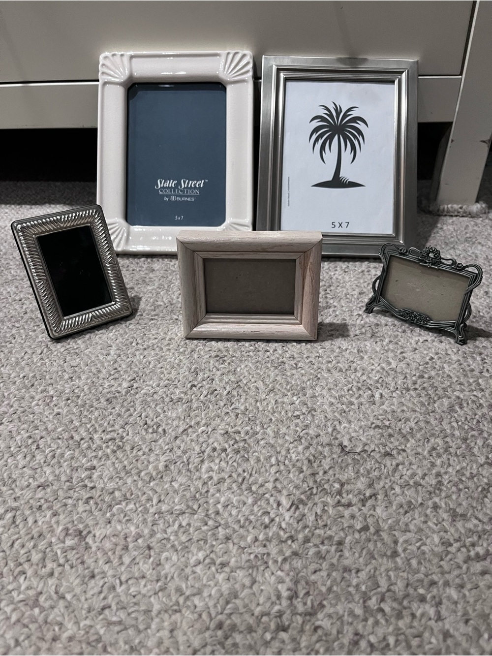 Assorted Decorative Photo Frames 5 frame bundle